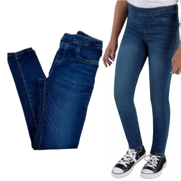 Levi's Girls 710 Super Skinny Blue Denim Mid-Rise Stretch Fit Jeans Size 16 - Picture 1 of 12